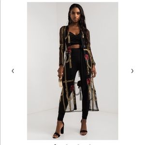 Akira EMBROIDERED CARDIGAN